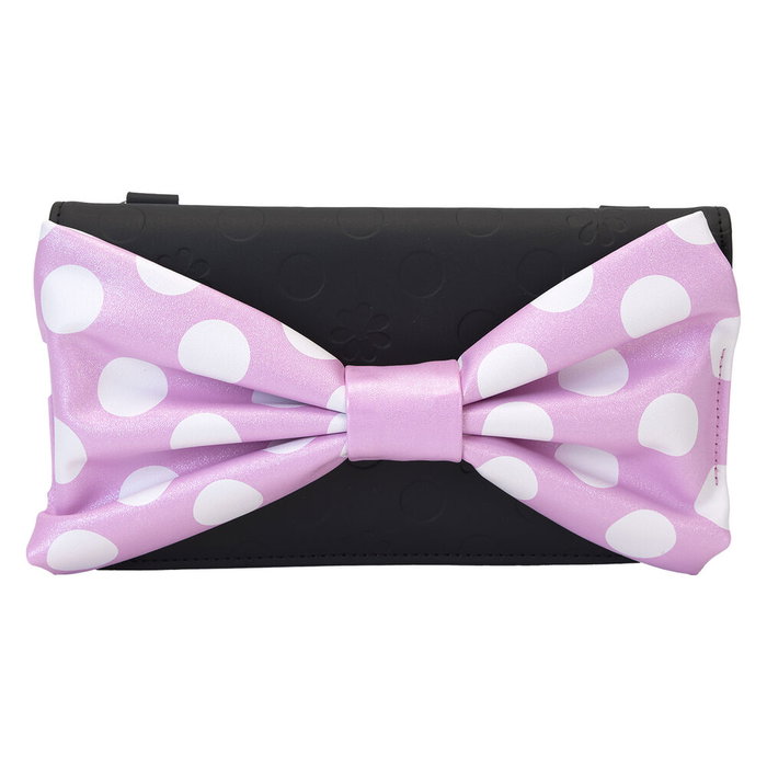 Loungefly Sac bandoulière Disney Minnie Mouse Rock the Dots Floral - Vegan, bandoulière ajustable, intérieur assorti