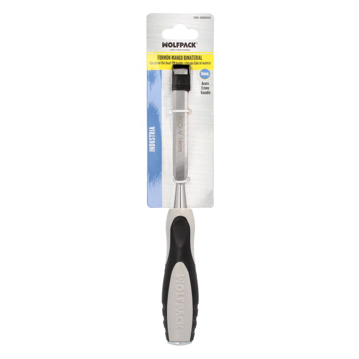 WOLFPACK LINEA PROFESIONAL Ciseau à bois Maurer manche bi-matière 14 mm