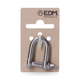 Edm Grillete AISI316 en acier inoxydable Ø6 mm, Résistant à la corrosion, Amarre, Charge max 300 kg, Blister