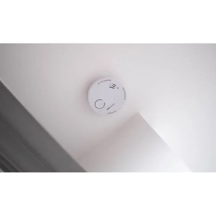 SCS SENTINEL DAAF SmokeAlarm Détecteur de fumée avec pile 10 ans, 85 dB, conforme CE NF - Garantie 10 ans