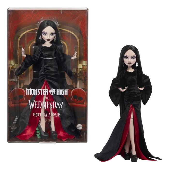 Mattel Monster High x Wednesday Poupée Collector Morticia Addams