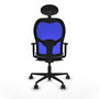 Piqueras y Crespo Chaise de Bureau Ergonomique 1D036N1 Bleu ciel