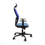 Chaise de Bureau avec Appui-tête Jorquera Piqueras y Crespo 1D036N1 Bleu ciel