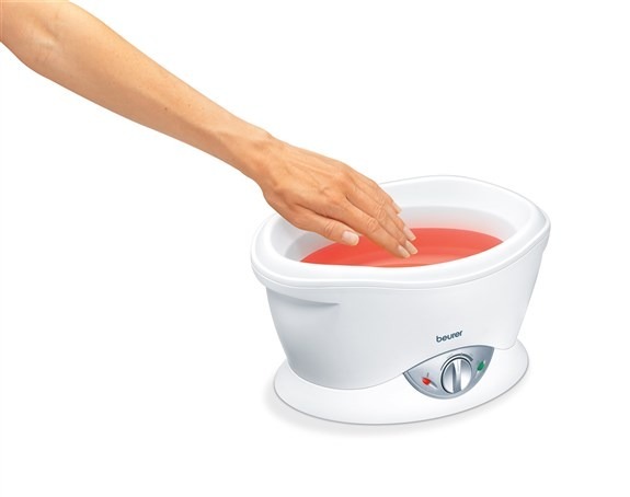 Beurer MP-70 Appareil de massage et bain de paraffine - Thérapie thermique pour mains, coudes et pieds - Soulage les muscles et adoucit la peau