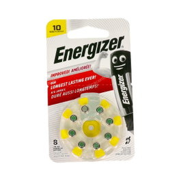 Energizer Piles pour appareil auditif AC10, Lot de 8