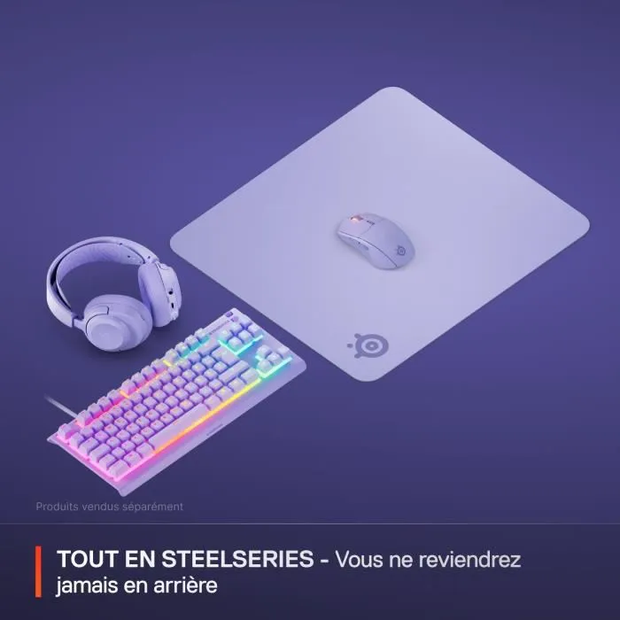 SteelSeries QcK L Tapis de souris gaming Lavande, micro-tissé pour performance, 450 x 400 x 2 mm SteelSeries QcK L Tapis de souris gaming Lavande, micro-tissé pour performance, 450 x 400 x 2 mm