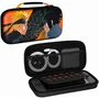 Konix Housse de protection Nintendo Switch 2, Switch et Switch OLED - Naruto Shippuden - 8 compartiments cartouches - Noir et orange