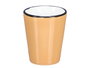 Vessia Verre en céramique 90 ml bord noir coloris clairs assortis 5 x 7 x 5 cm (Set de 48)
