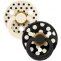 Bibs Sucette BIBS Studio Colour Ronde T1 Ivory Black - Pack de 2