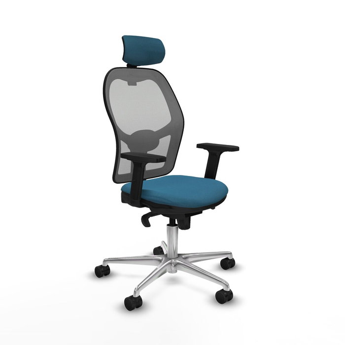 Piqueras y Crespo Chaise de Bureau avec Appui-tête 2D086N2 Gris Vert pétrole Piqueras y Crespo Chaise de Bureau avec Appui-tête 2D086N2 Gris Vert pétrole