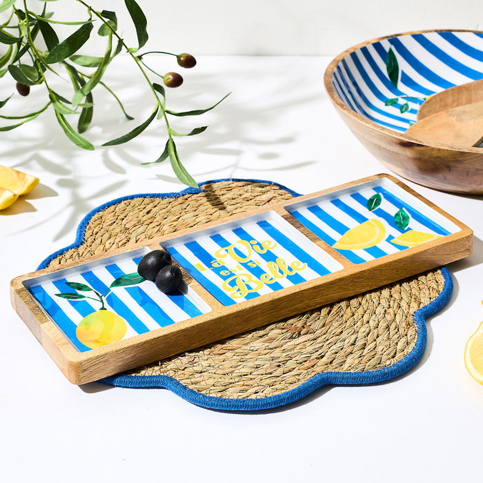 Home Deco Factory Planche de présentation Bleu Mango Home Deco Factory Planche de présentation Bleu Mango