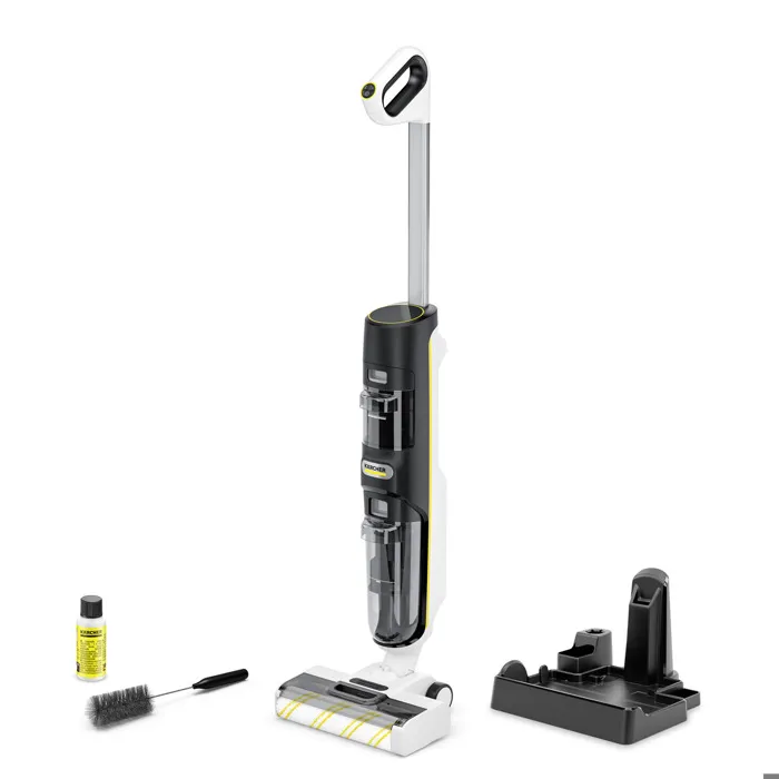 Karcher Aspirateur Balai Laveur sans fil FCV4 - Aspire, Lave et Sèche - 200 m² - Eau et Poussières Karcher Aspirateur Balai Laveur sans fil FCV4 - Aspire, Lave et Sèche - 200 m² - Eau et Poussières