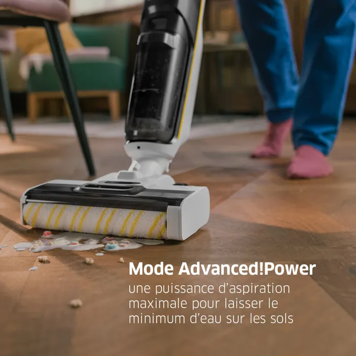 Karcher Aspirateur Balai Laveur sans fil FCV4 - Aspire, Lave et Sèche - 200 m² - Eau et Poussières Karcher Aspirateur Balai Laveur sans fil FCV4 - Aspire, Lave et Sèche - 200 m² - Eau et Poussières