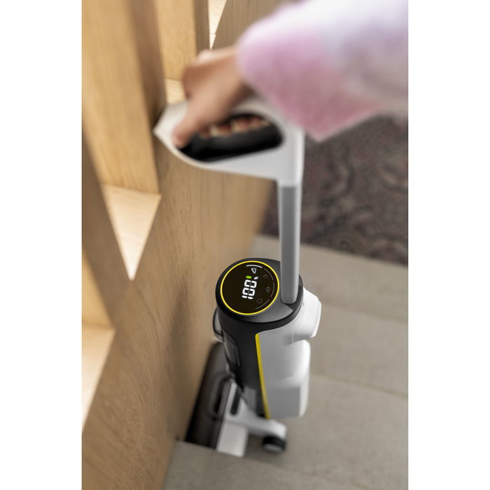 Karcher FCV4 Aspirateur Balai Laveur sans fil - Aspire, Lave et Sèche - 200 m² Karcher FCV4 Aspirateur Balai Laveur sans fil - Aspire, Lave et Sèche - 200 m²