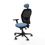Piqueras y Crespo Chaise de Bureau avec Appui-tête Jorquera 3D036G1 Bleu ciel