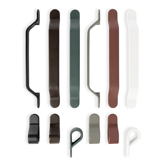 VIEFE Belt 22X63 - Pomo en zamak, 1 trou, finition blanc mat, modèle : Belt, finitions disponibles