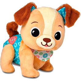 VTech Peluche interactive Chiot Pasitos 80-579322 - Chiot éducatif qui marche, avec phrases, musiques et sons - Pour enfant de 9 mois et plus
