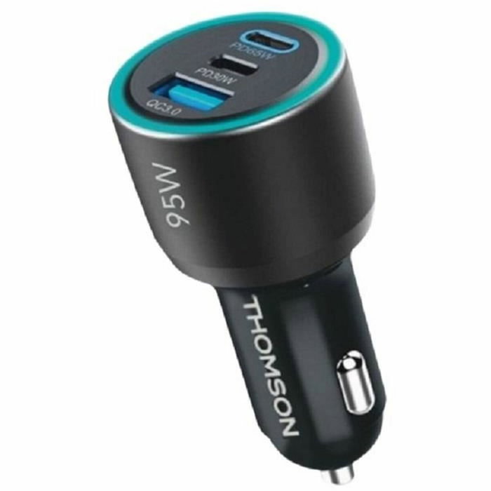 Thomson Chargeur voiture 95W 2x USB-C PD + 1x USB-A QC 3.0 - Noir Thomson Chargeur voiture 95W 2x USB-C PD + 1x USB-A QC 3.0 - Noir