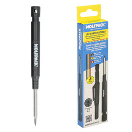 WOLFPACK LINEA PROFESIONAL Crayon de charpentier extensible avec 12 recharges