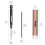 WOLFPACK LINEA PROFESIONAL Crayon de charpentier extensible avec 12 recharges