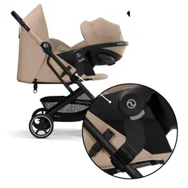 Cybex Adaptateurs de Siège Auto pour Poussette Beezy, Compatible avec Coques Bébé CYBEX - Noir