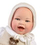 Muñecas Guca Poupée Reborn Montessori Anais 42cm avec Biberon et Pelele Beige