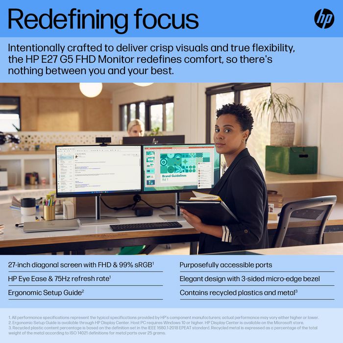 HP Écran FHD E27 G5