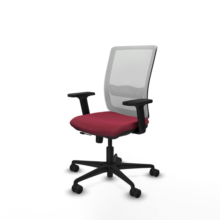 PIQUERAS Y CRESPO Chaise Haches Synchrone/Traslack Bordeaux/Blanc