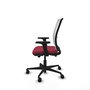 PIQUERAS Y CRESPO Chaise Haches Synchrone/Traslack Bordeaux/Blanc