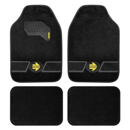 Momo Jeu de 4 tapis Fun Black-Grey