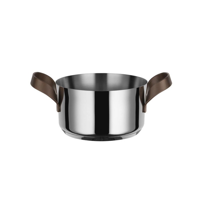 Alessi PU101/16 EDO Casserole de 16 cm avec anses en Inox 18/10, conçue par Patricia Urquiola - Apte pour induction Alessi PU101/16 EDO Casserole de 16 cm avec anses en Inox 18/10, conçue par Patricia Urquiola - Apte pour induction