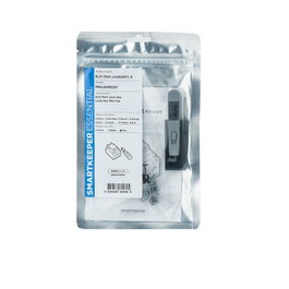 SmartKeeper MNL04PKGY - Lot de 4 bloqueurs de port RJ11 avec 1 cle de verrouillage miniature gris, reference SLSART-0149