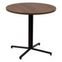 BigBuy Home Table Noir Naturel Bois MDF 80 x 80 x 75 cm