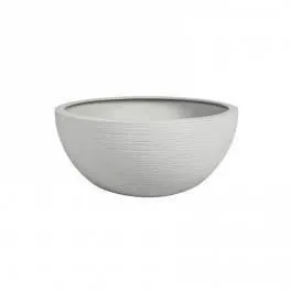 EDA Graphit Up Pot de jardin Ø 30 cm (5,5 L) - Blanc Cérusé pour intérieur/extérieur