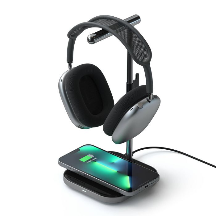 Satechi Support pour Casque 2-en-1 avec Chargeur sans Fil et Port USB-C Satechi Support pour Casque 2-en-1 avec Chargeur sans Fil et Port USB-C