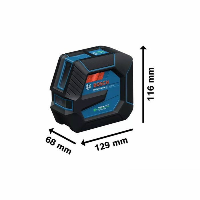 Bosch Professional GLL 20-22 G - Lignes vertes avec trépied BT 150 et sacoche