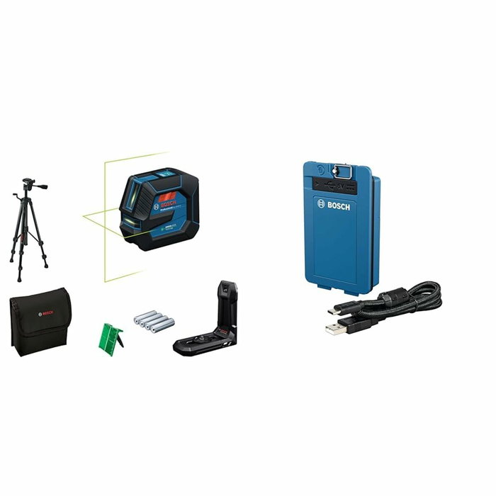 Bosch Professional GLL 20-22 G - Lignes vertes avec trépied BT 150 et sacoche