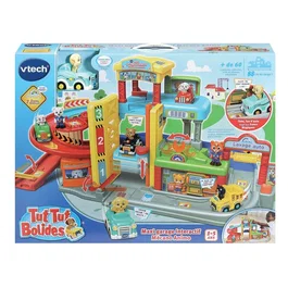 Vtech Tut Tut Bolides Maxi Garage Interactif Mécano Animo avec Théo, Multicolore