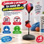 JugaToys Kit de balle de boxe avec gants et hauteur ajustable