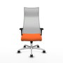 Piqueras y Crespo Albacete Chaise de Bureau Orange et Blanc