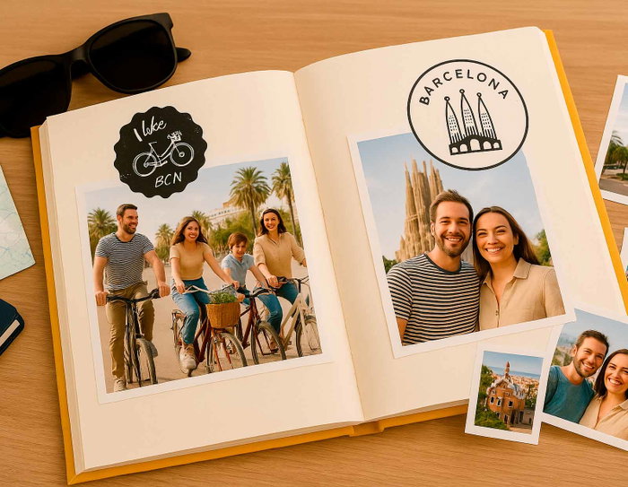 Innspiro Kit 5 Tampons en Bois Barcelona Sentimental et Encre Noire Innspiro Kit 5 Tampons en Bois Barcelona Sentimental et Encre Noire