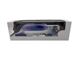 Unice Autobus Radio Control Real Madrid 33 cm - Véhicule à friction et retour en arrière - Jouet pour enfants à partir de 3 ans
