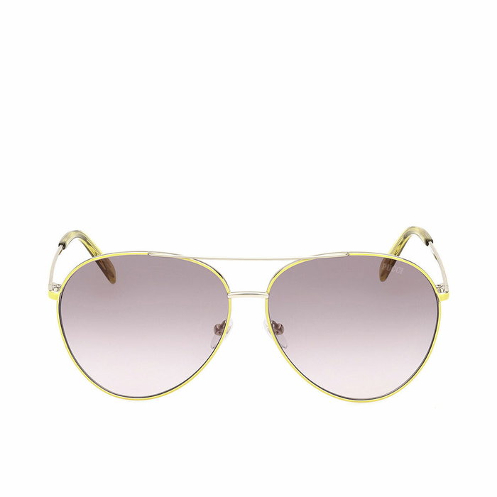 Emilio Pucci EP0206 41F Lunettes de soleil aviateur jaune