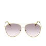 Emilio Pucci EP0206 41F Lunettes de soleil aviateur femme monture jaune verres marron dégradé 63 mm