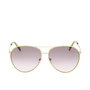 Emilio Pucci EP0206 41F Lunettes de soleil aviateur femme monture jaune verres marron dégradé 63 mm