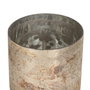 BigBuy Home Bougeoir Blanc Verre 10 x 10 x 9 cm
