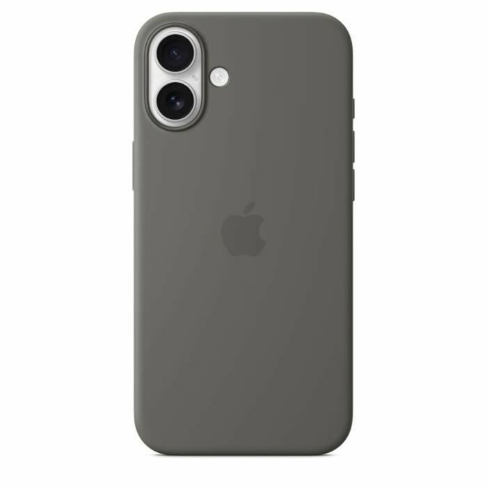 Apple Coque en silicone avec MagSafe pour iPhone 16 Plus - Gris pierre