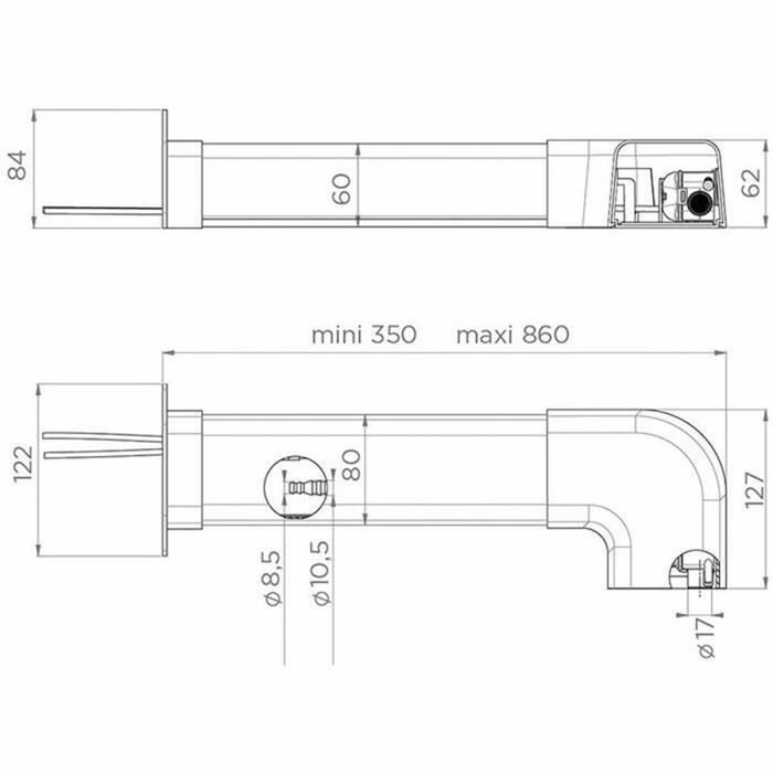 SFA Sanicondens Clim Pack S Pompe de relevage de condensats, Goulotte blanche