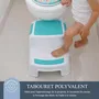 Dreambaby Tabouret Marchepied 2-UP Antidérapant pour Enfants et Adultes (Charge 80 kg) - Aqua