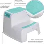 Dreambaby Tabouret Marchepied 2-UP Antidérapant pour Enfants et Adultes (Charge 80 kg) - Aqua